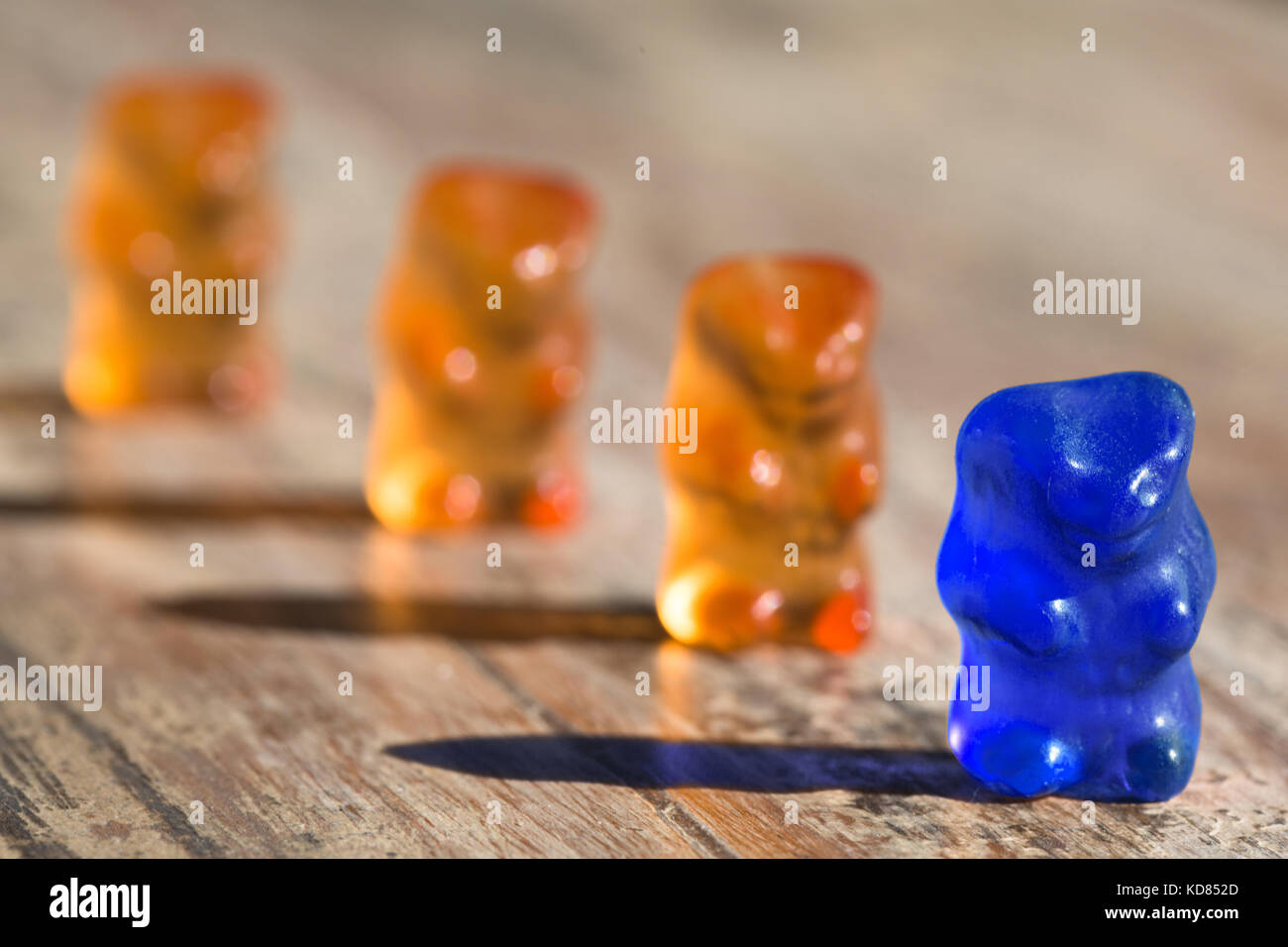 close up of gummy bears Stock Photo
