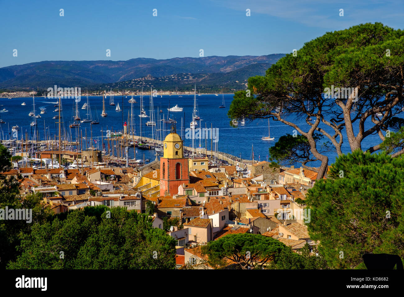 View of Saint Tropez Harbour from the Citadelle de SaintTropez. Saint