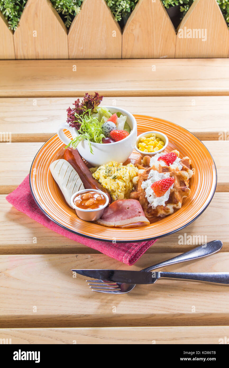 Set bread breakfast illustration hi-res stock photography and images ...