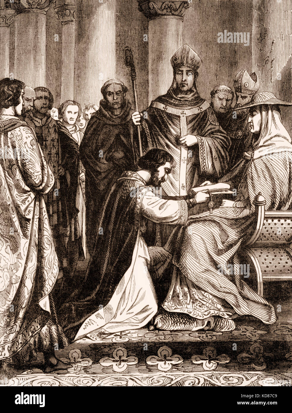 Kneeling Before King