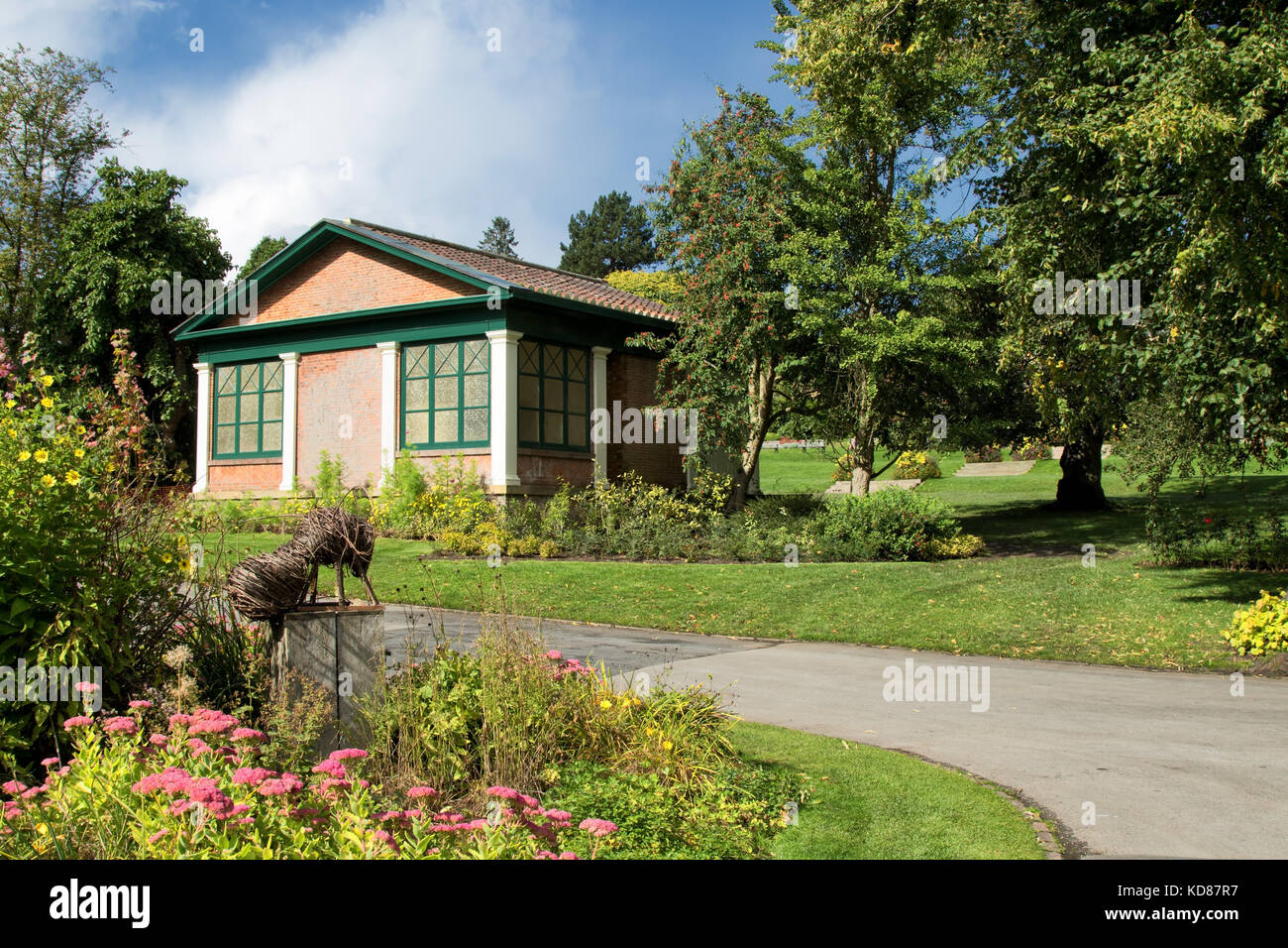 Valley Gardens Bandstand,Harrogate,North Yorkshire,England,UK Stock
