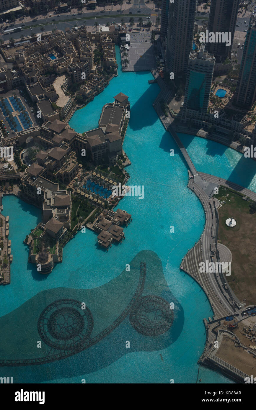 Aerial view of Dubai, UAE Stock Photo