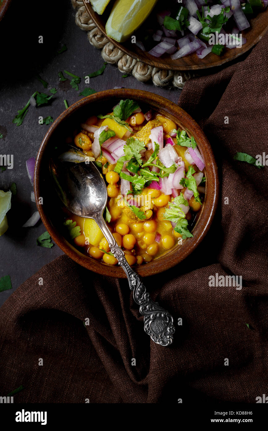 Lentil Meat Curry Stock Photo