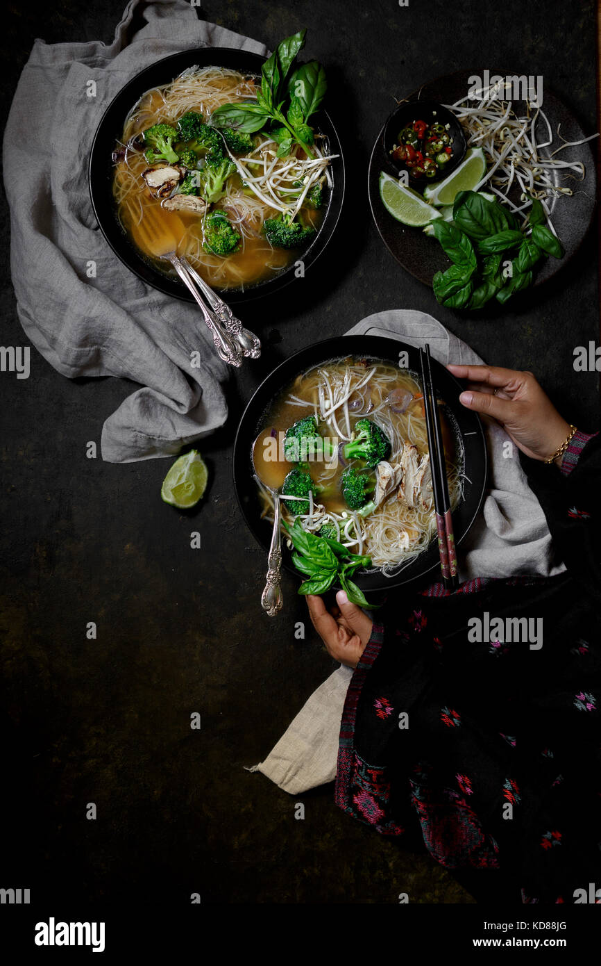 Pho - Noodle Soup Stock Photo - Alamy