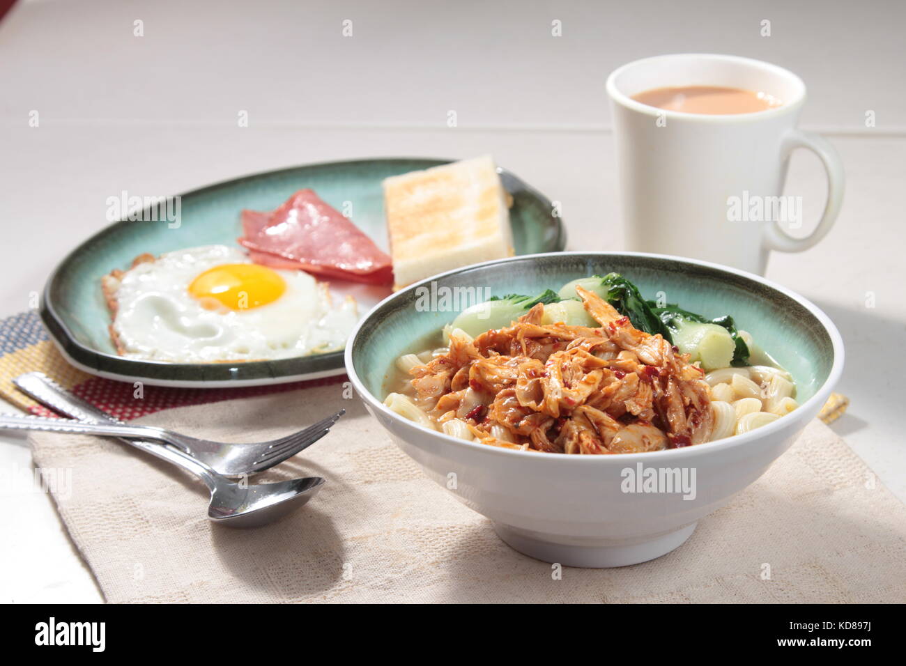 Set bread breakfast illustration hi-res stock photography and images ...