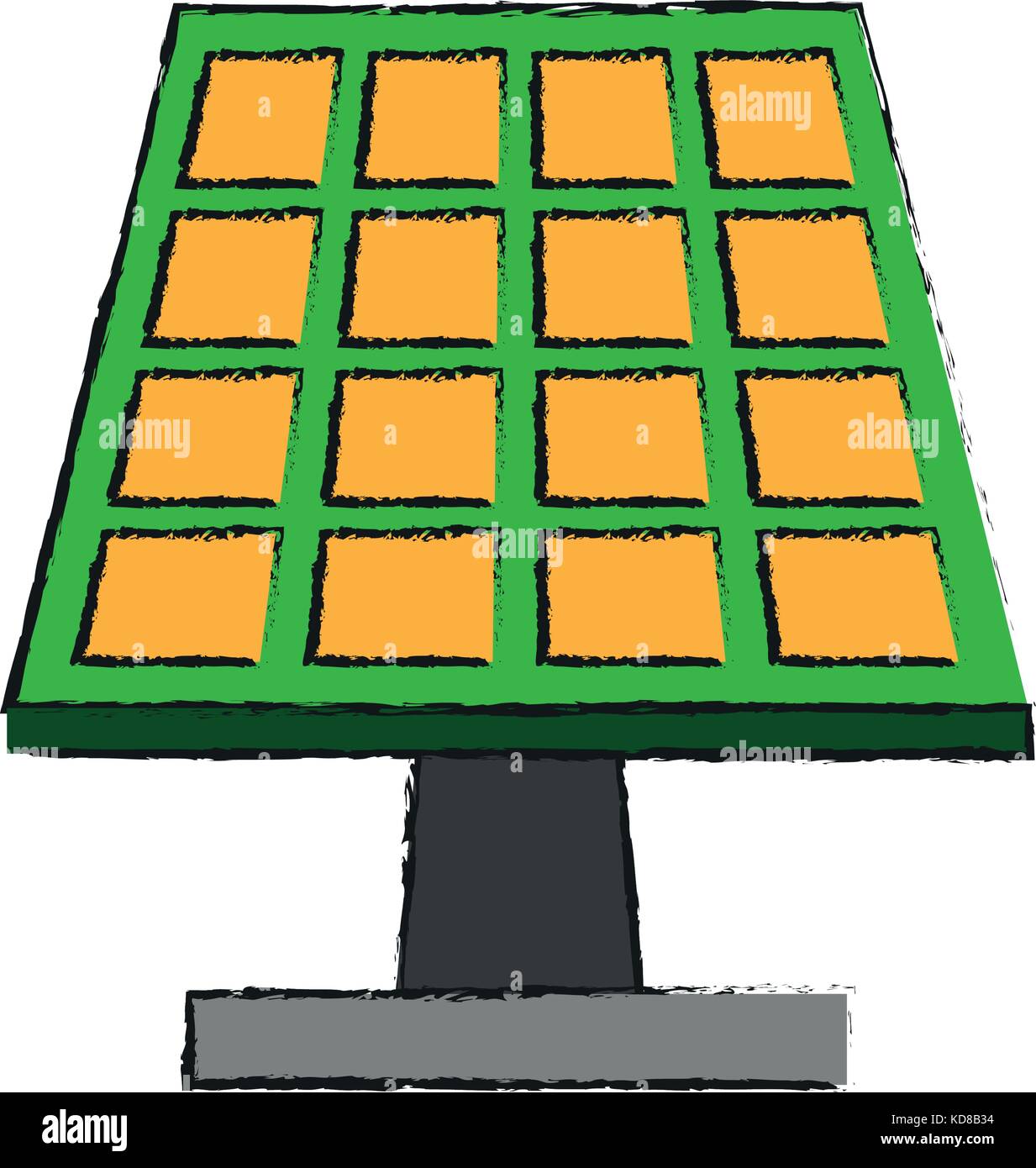 solar panel icon image vector illustration design Stock Vector Image ...