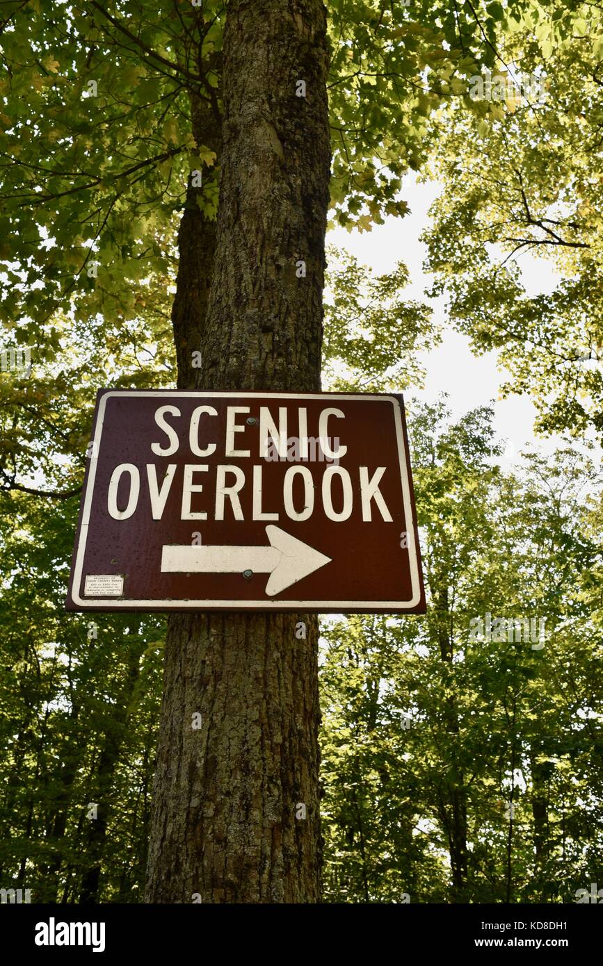 Scenic Overlook Sign High Resolution Stock Photography And Images Alamy