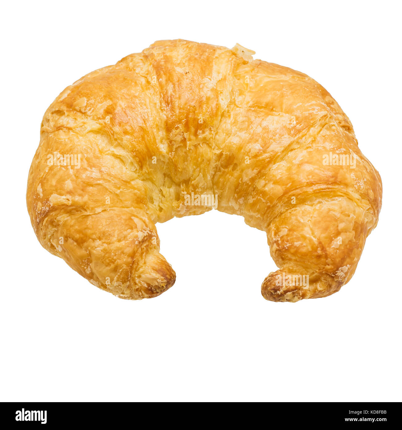 Delicious fresh croissant isolated on white background Stock Photo - Alamy