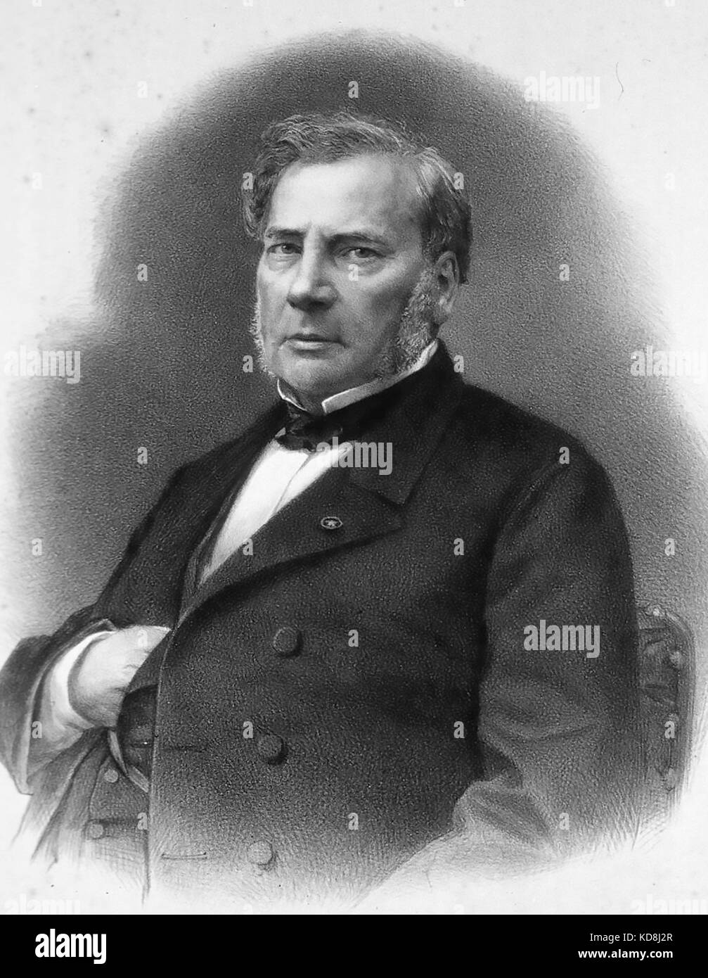 JEAN-BAPTISTE BOUSSINGAULT (1801-1887) French chemist Stock Photo