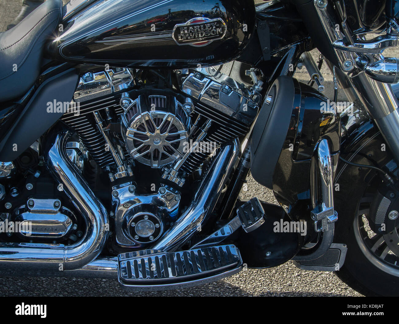Black Harley Davidson Six Speed Stock Photo: 163073872 - Alamy