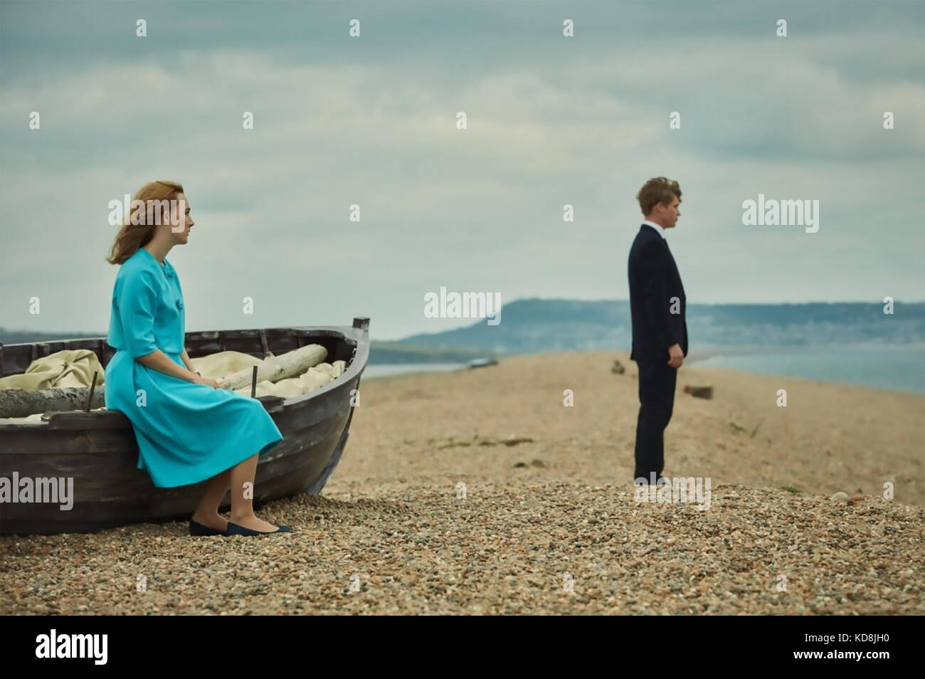 ON CHESIL BEACH 2017 BBC Films production with Saoirse Ronan and Samuel West Stock Photo