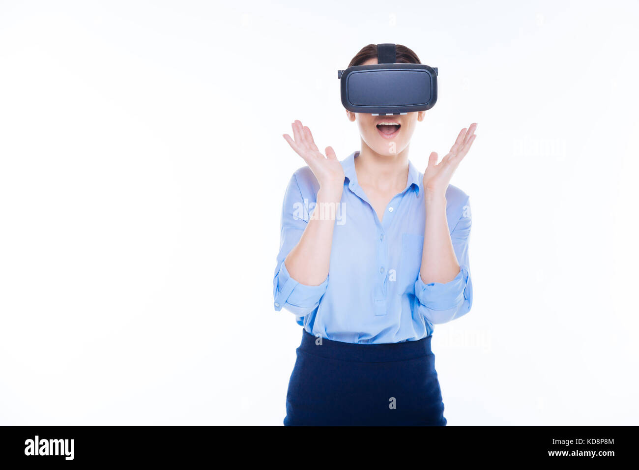 Woman showing emotions hi-res stock photography and images - Alamy