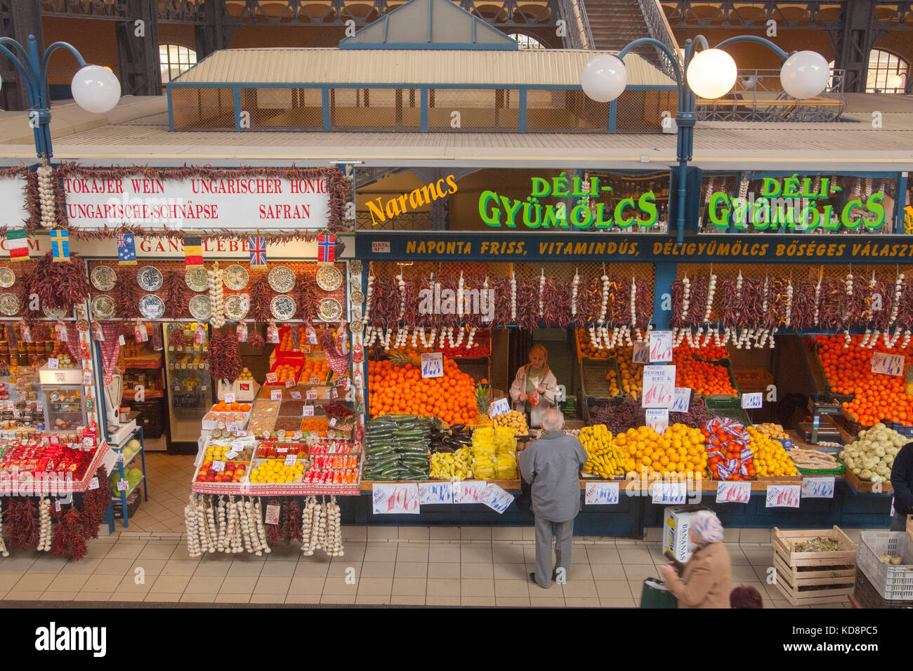 Ungarn, Budapest, Pest, Markthalle Stock Photo