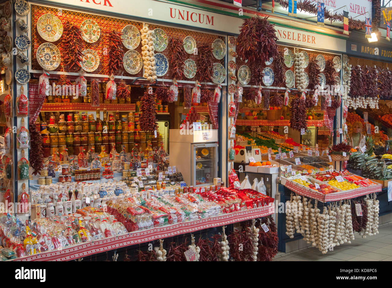 Ungarn, Budapest, Pest, Markthalle Stock Photo