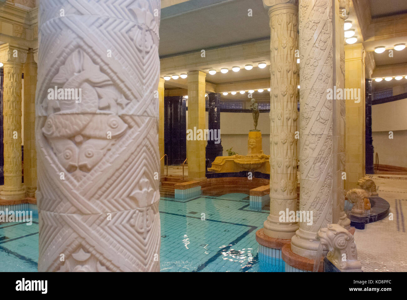 Ungarn, Budapest, Buda, Gellert-Bad, Schwimmhalle Stock Photo