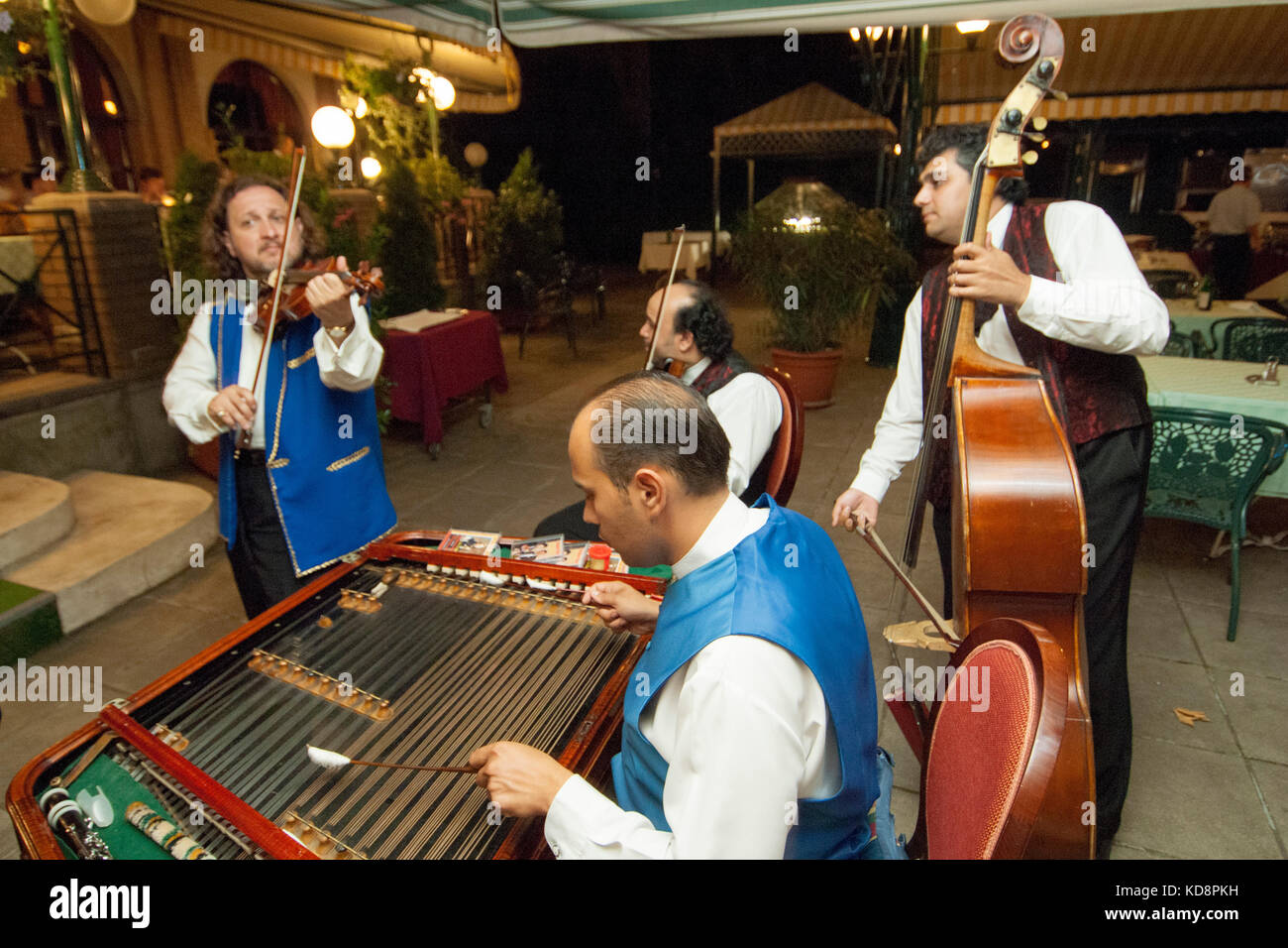 Ungarn, Budapest, Pest, Geiger im Grand Hotel Margaretheninsel Stock Photo