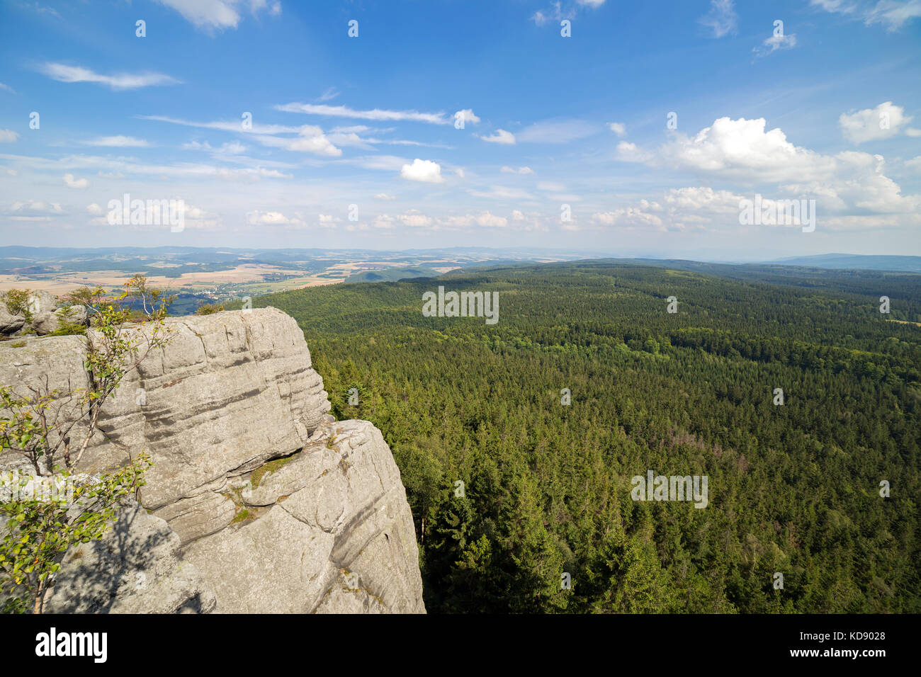 Beautiful summer mountain landscape with clouds Stock Photo - Alamy