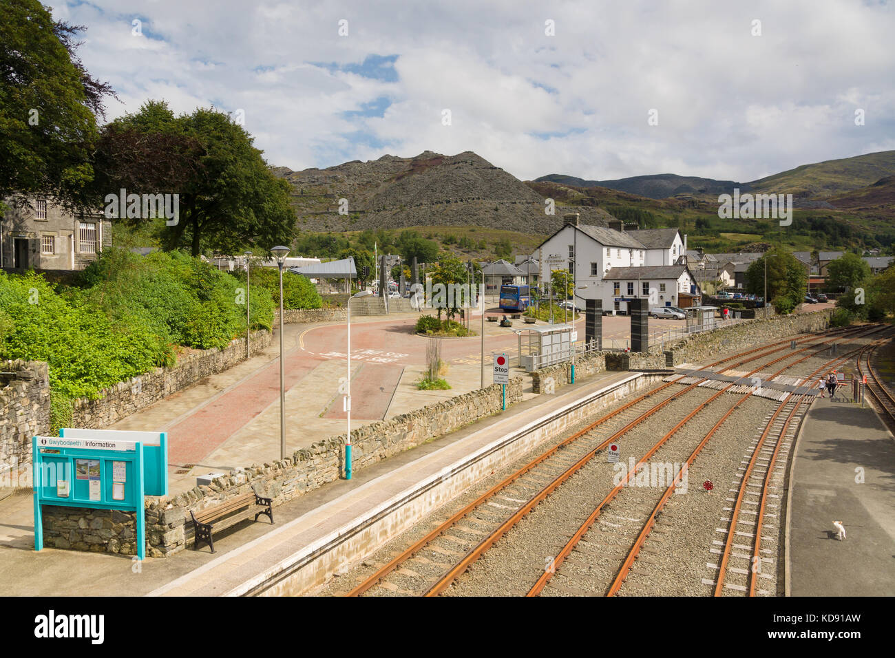 Blaenau Ffestiniog railway station in North Wales Stock Photo Alamy