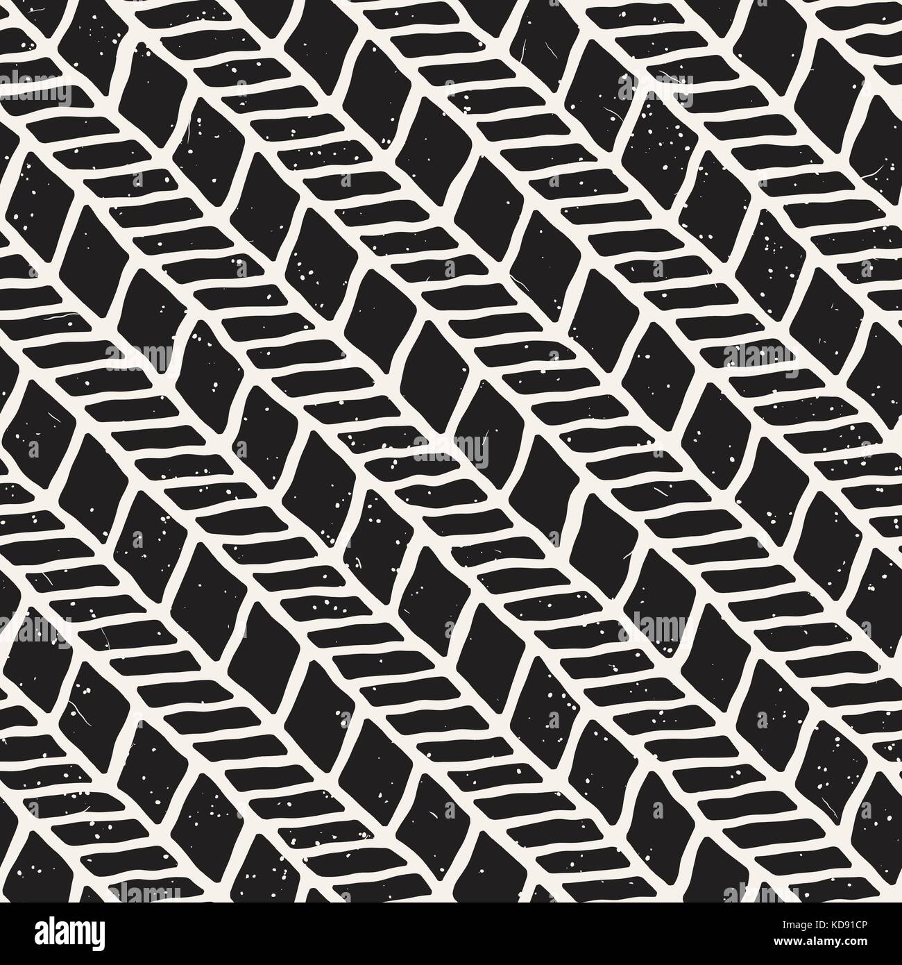 Seamless pattern with hand drawn brush strokes. Ink doodle illustration ...