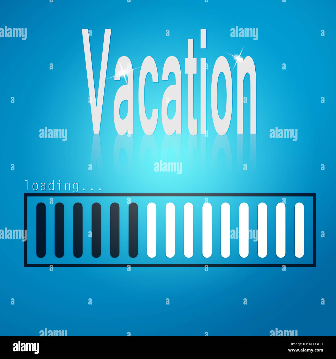 Vaction Loading Vacation blue loading bar image with hi-res rendered artwork that could ...