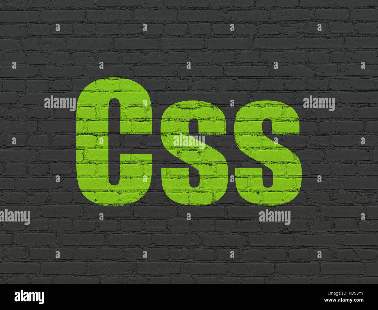 Database concept: Css on wall background Stock Photo - Alamy