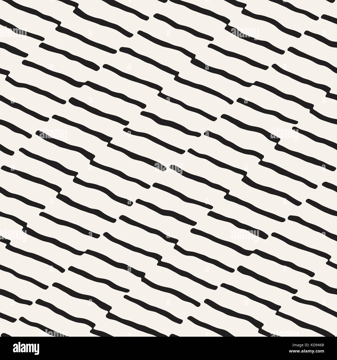 Seamless pattern with hand drawn brush strokes. Ink doodle illustration ...