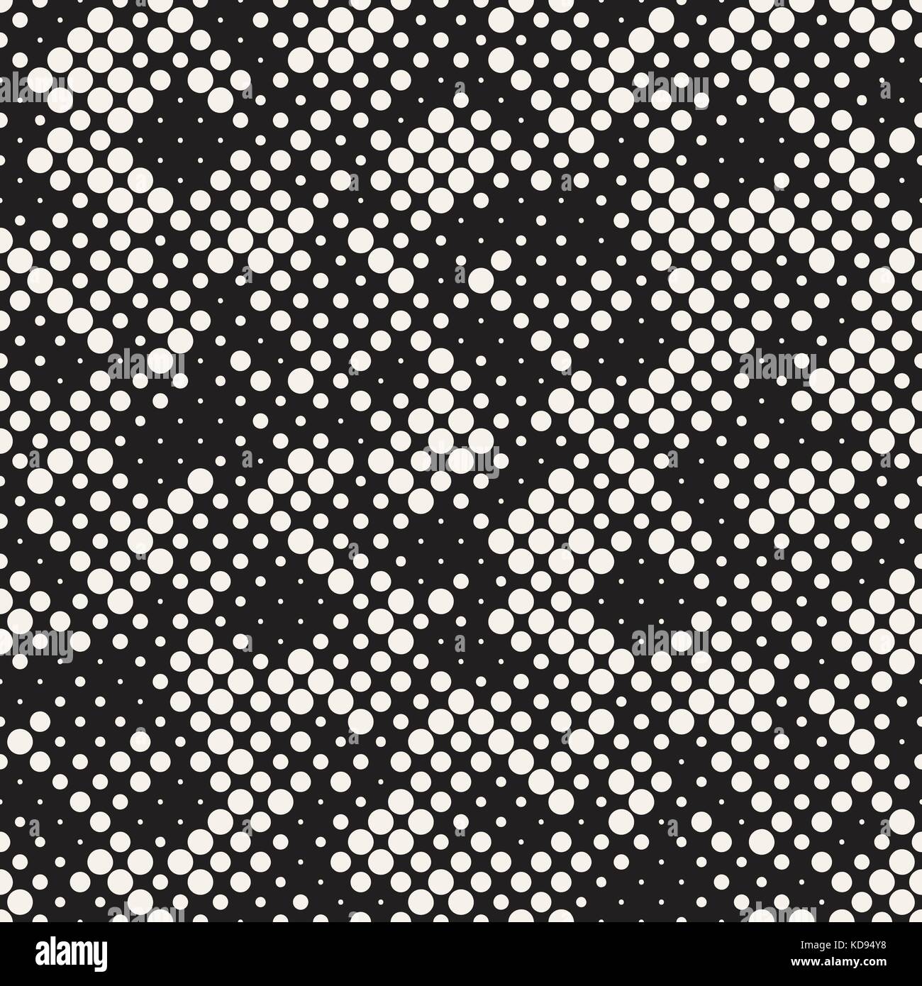 Modern Stylish Halftone Texture. Endless Abstract Background With ...