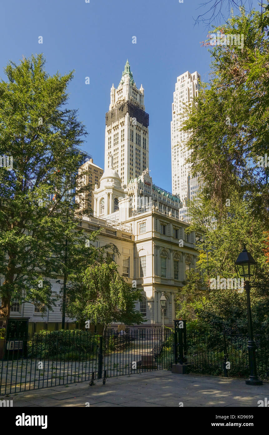 Woolworth Building, New York, Lower manhattan, downtown, United states. Stock Photo