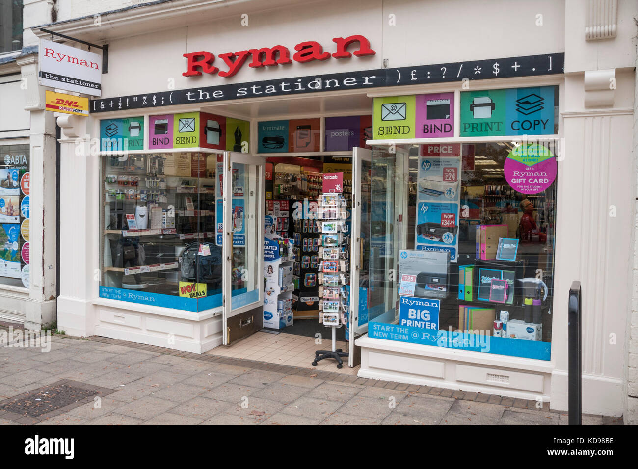 Ryman stationers in Leamington Spa,England,UK Stock Photo