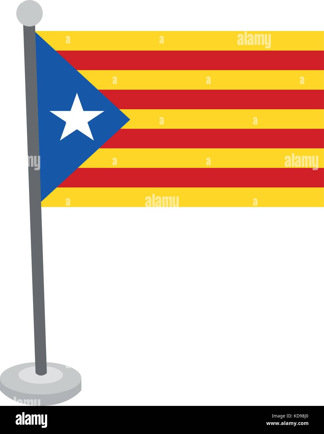 Isolated flag of Catalonia Stock Vector Image & Art - Alamy