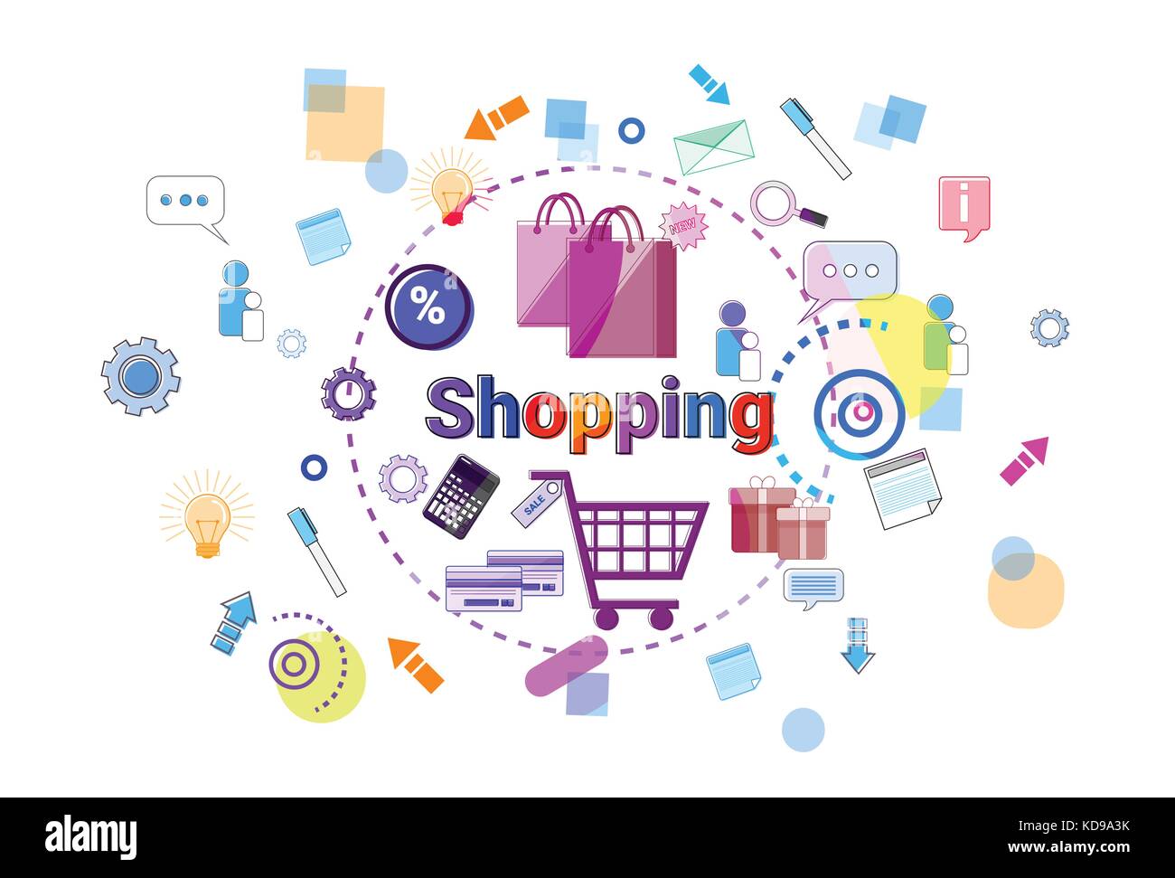 Shopping Online Concept Mobile Retail Store Internet Purchase