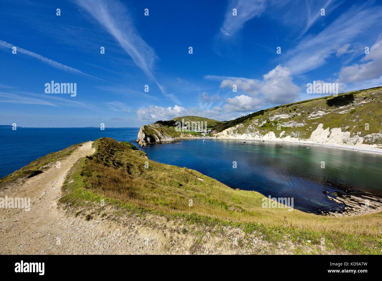 Lulworth cove Dorset England uk Stock Photo