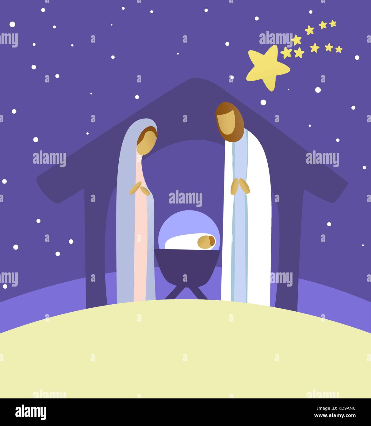 Nativity birth christ traditional Stock Vector Images - Alamy