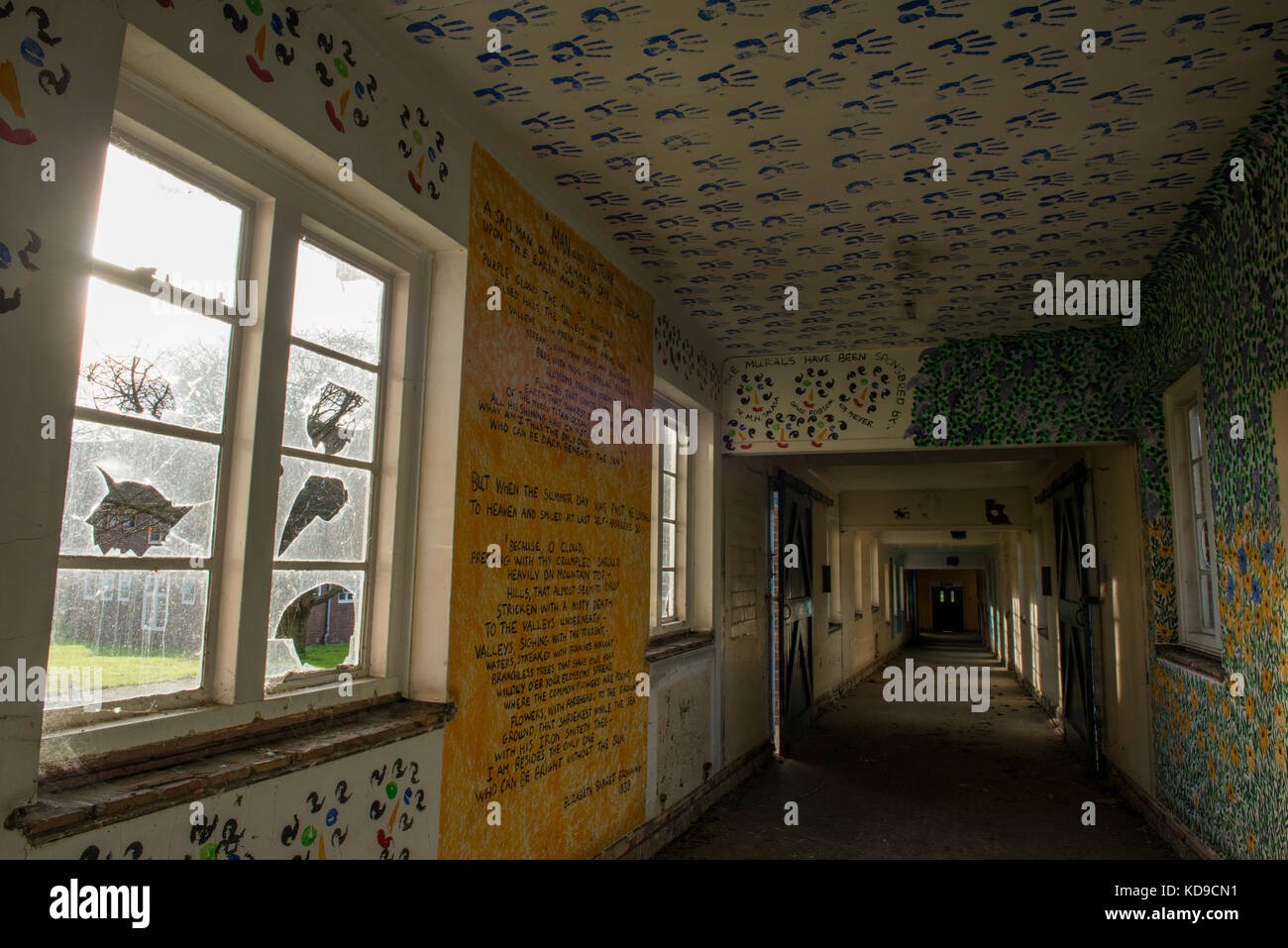 The closed St Georges Hospital, Hornchurch awaits its fate for