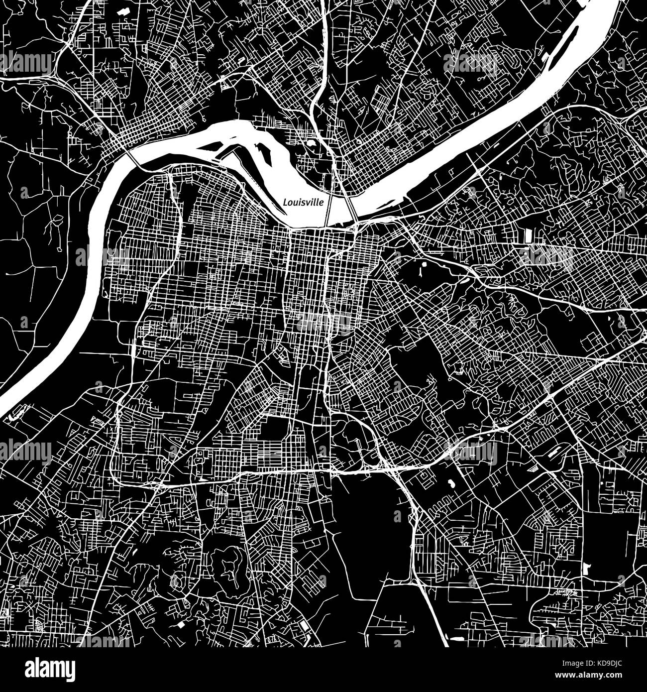 Downtown Map Of Louisville Ky