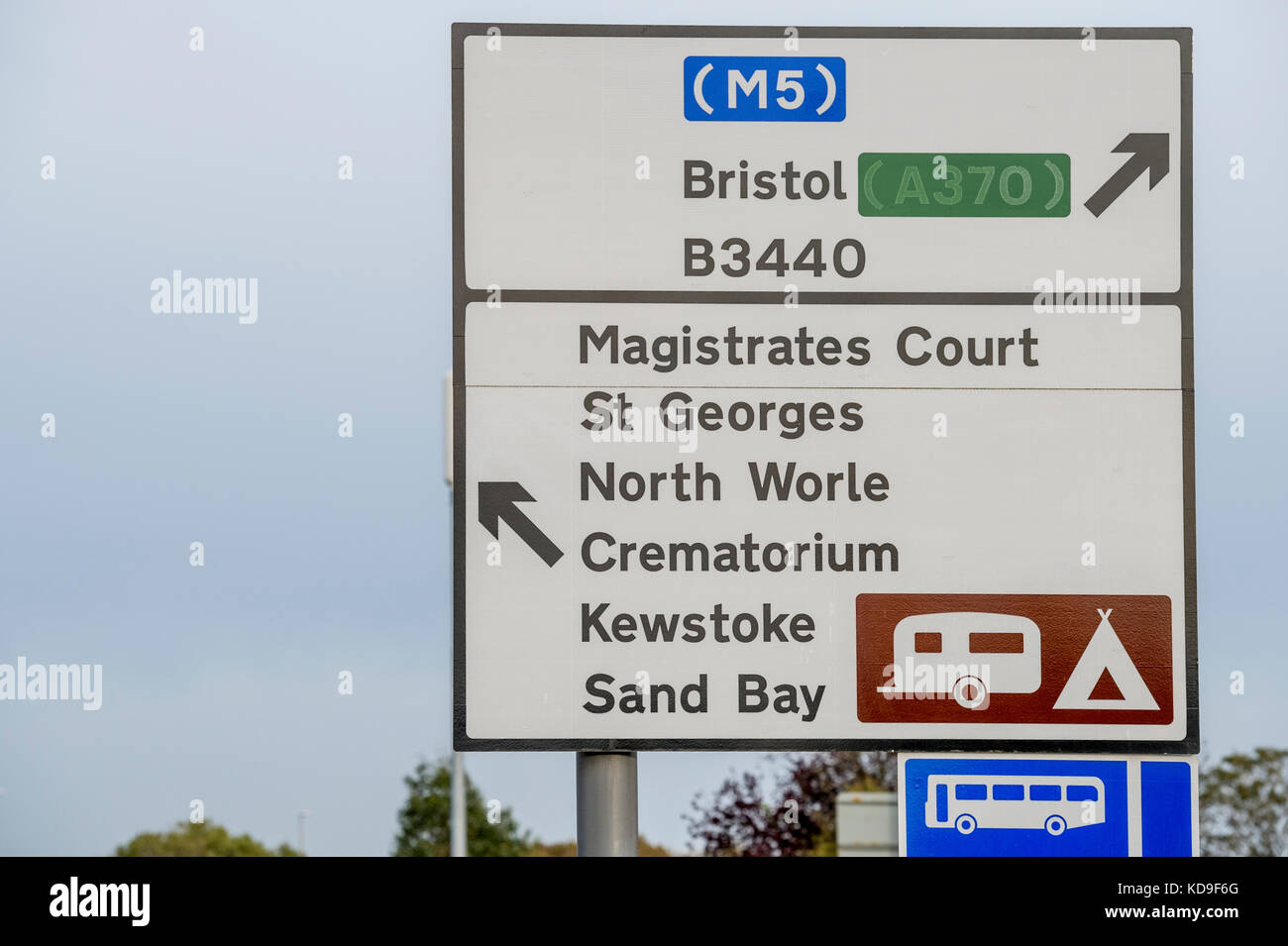 The sign outside of Weston Super Mare Magistrates' Court. North