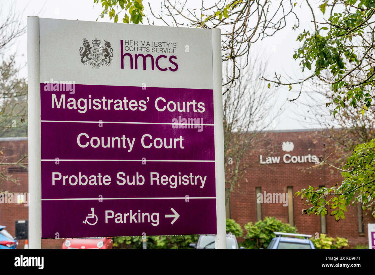 The outside of Bodmin Magistrates' Court Stock Photo Alamy