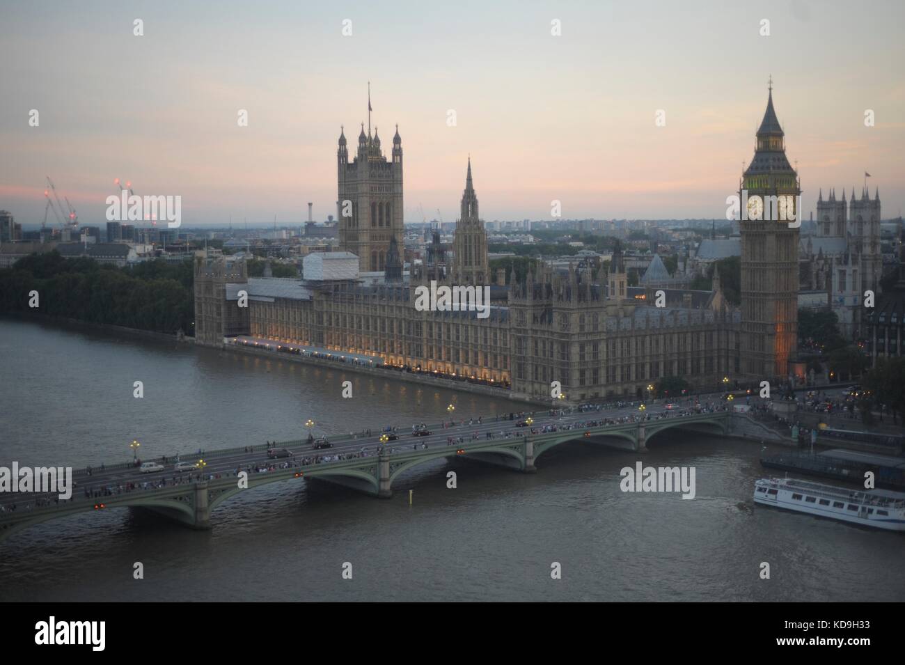 Aerial views of London Stock Photo
