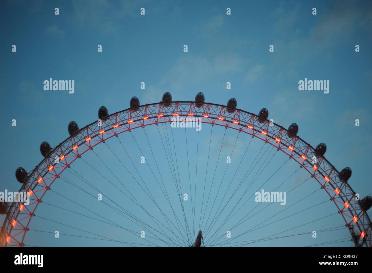 The London and and views from the London Eye Stock Photo