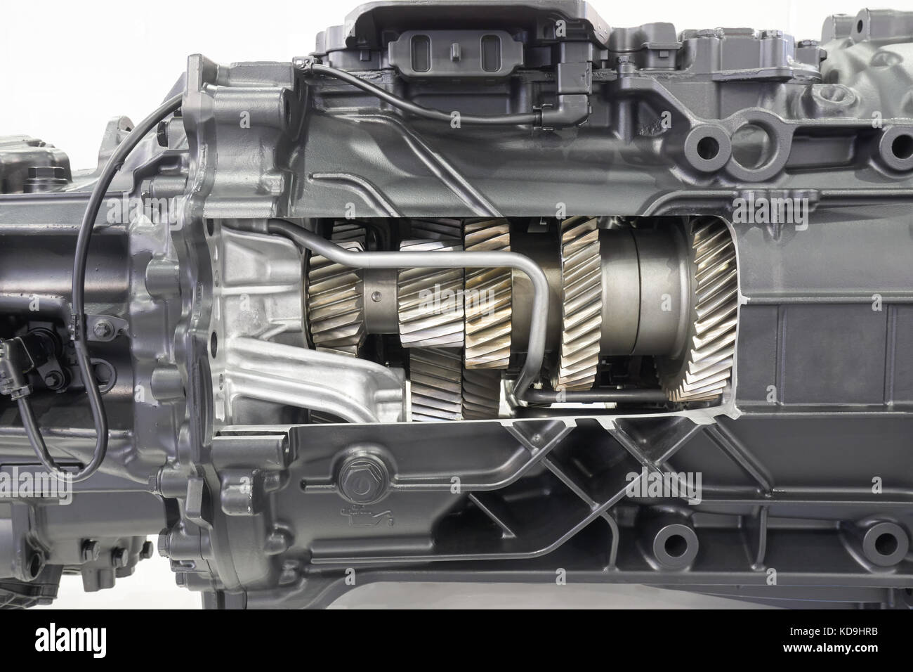 Cutaway gearbox of the truck showing inside Stock Photo Alamy
