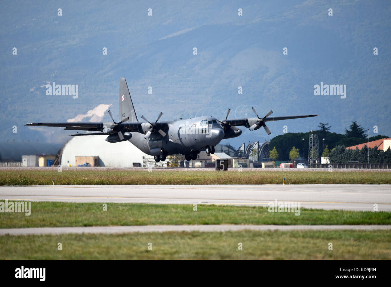 Polish Air Force C-130 Hercules Stock Photo
