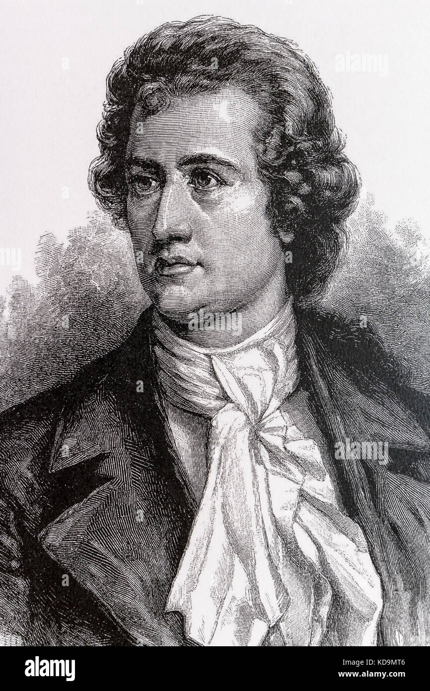 Portrait of Johann Wolfgang von Goethe Stock Photo