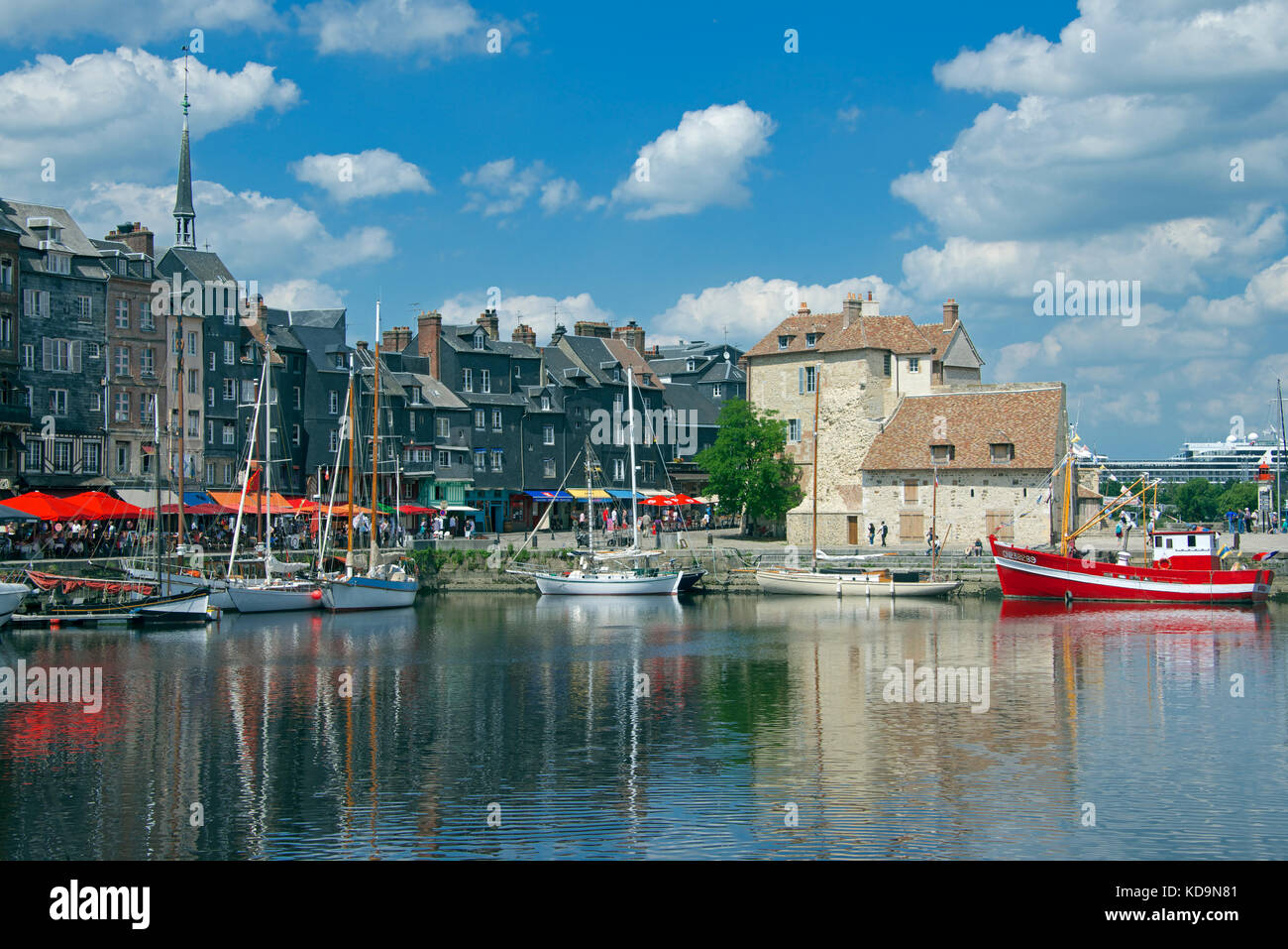 Old port Honfleur Calvados Normandy France Stock Photo - Alamy