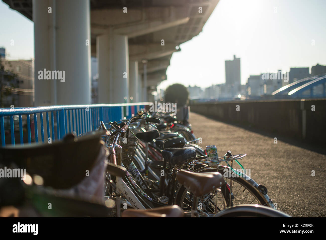 Parking lot railing hi-res stock photography and images - Alamy