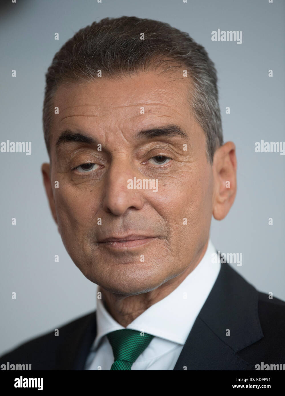 Frankfurt am Main, Germany. 11th Oct, 2017. The moderator Michel