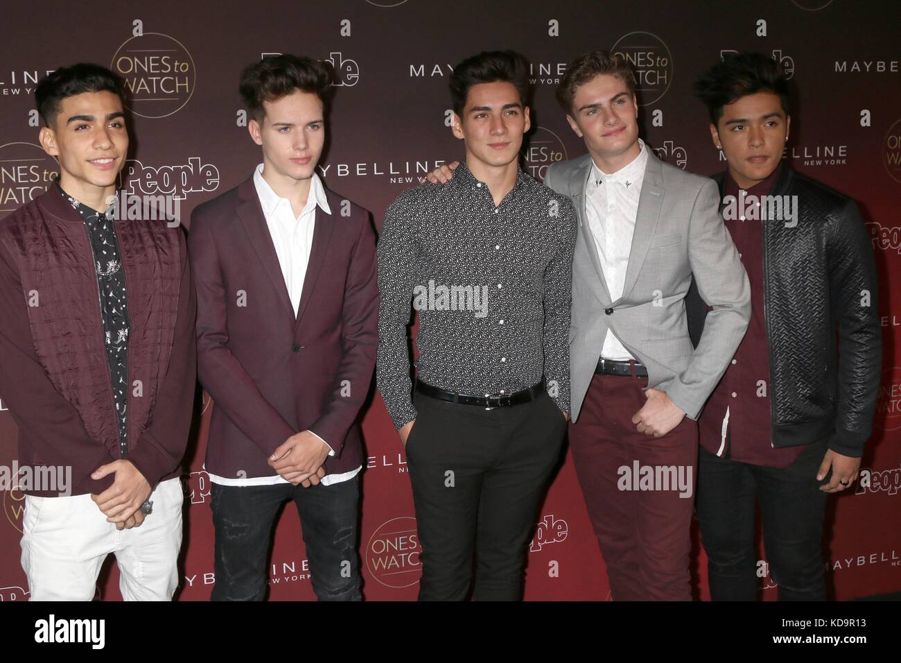 Los Angeles, CA, USA. 4th Oct, 2017. Drew Ramos, Michael Conor, Chance Perez, Brady Tutton, Sergio Calderon, In Real Life  at arrivals for 2017 People's Ones To Watch Event - Part 2, Neuehouse Hollywood, Los Angeles, CA October 4, 2017. Credit: Priscilla Grant/Everett Collection/Alamy Live News Stock Photo