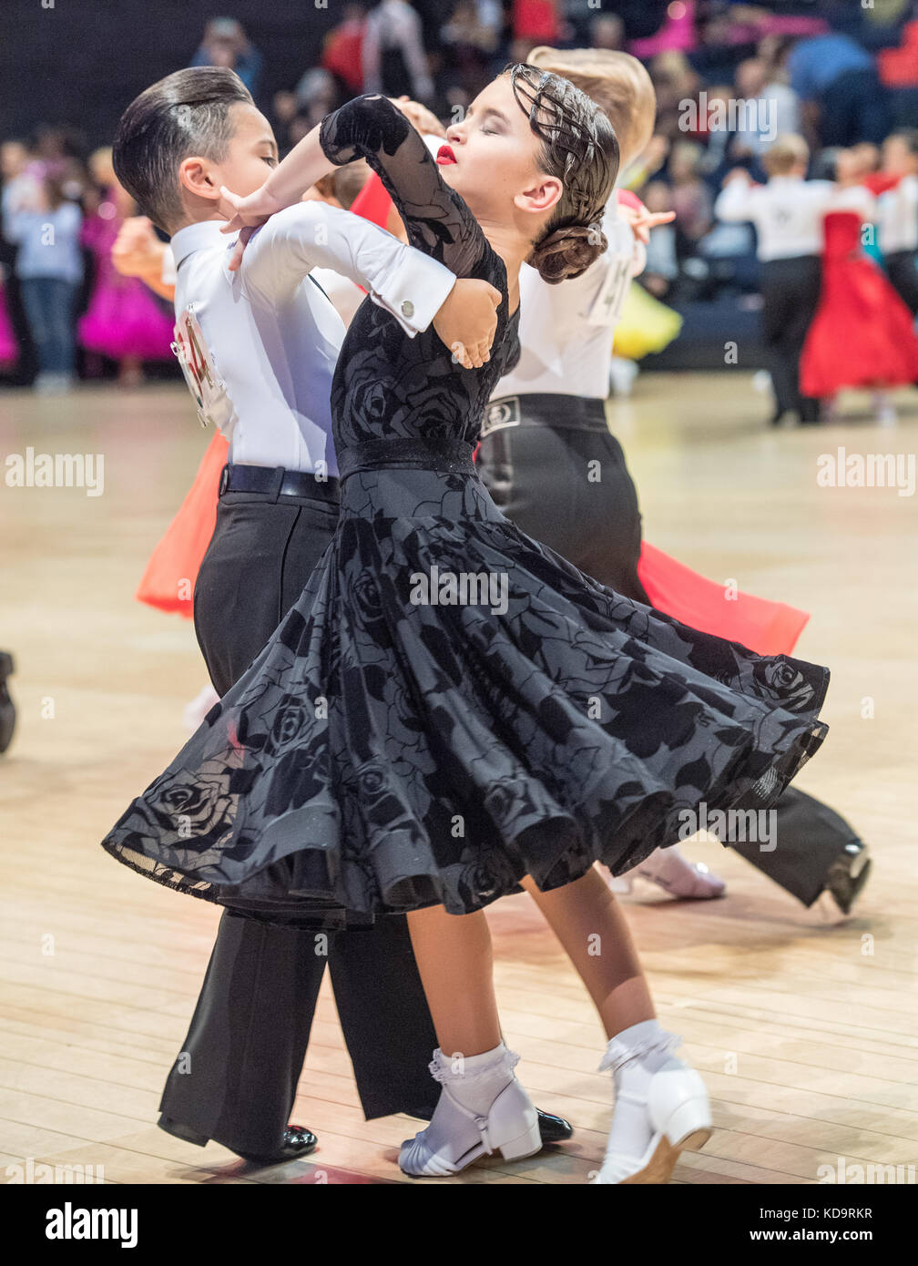 Brentwood, Essex, 11th October 2017 International Ballroom Championships at the International Hall, Brentwood., Juvenile Section Credit: Ian Davidson/Alamy Live News Stock Photo