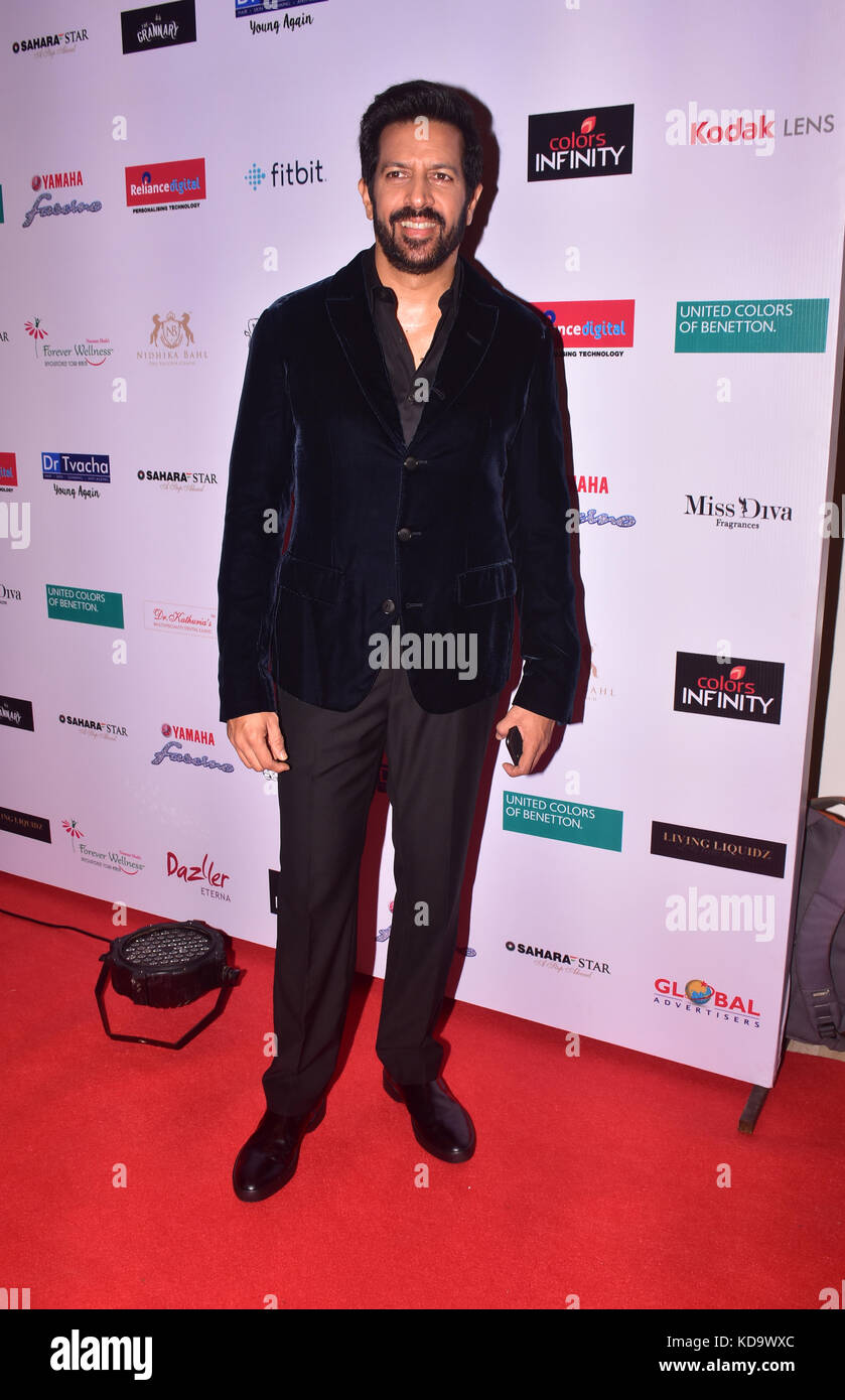 Mumbai, India. 11th Oct, 2017. Indian film Director Kabir Khan present at the Red carpet of Miss Diva 2017 finale at hotel Sahara Star in Mumbai Credit: Azhar Khan/Alamy Live News Stock Photo