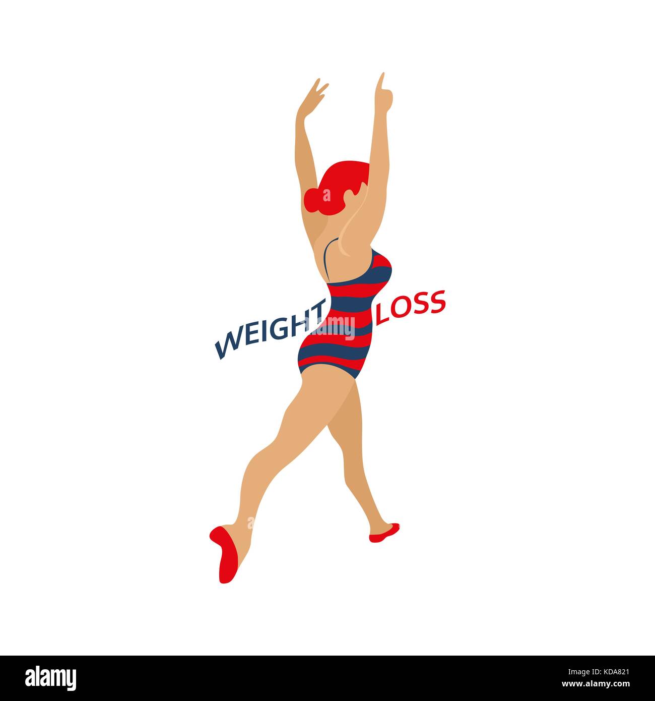 Weight loss icon Stock Vector Art & Illustration, Vector Image