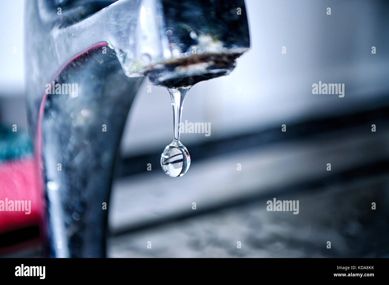 Water Dripping from Faucet Stock Photo Alamy